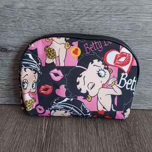 Betty Boop Pink and Black Cosmetic Bag